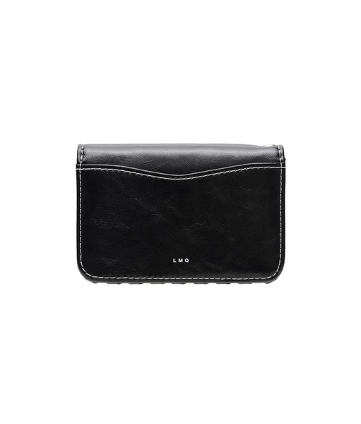 [LMQ] Bine Photo Slot Western Business Card Wallet Black