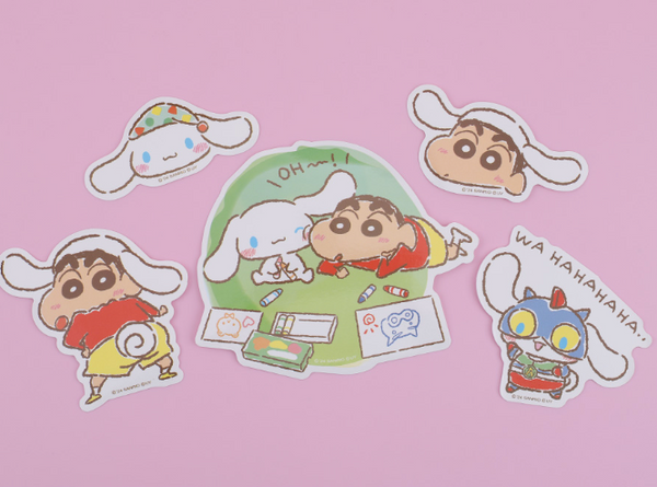 [CRAYON SHINCHAN 蠟筆小新] Cinnamoroll Decoration Sticker (5ea)