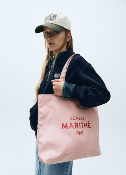 [MARITHÉ FRANÇOIS GIRBAUD] JE NE LA ECO BAG  baby pink