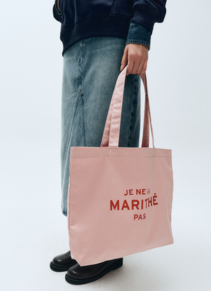 [MARITHÉ FRANÇOIS GIRBAUD] JE NE LA ECO BAG  baby pink