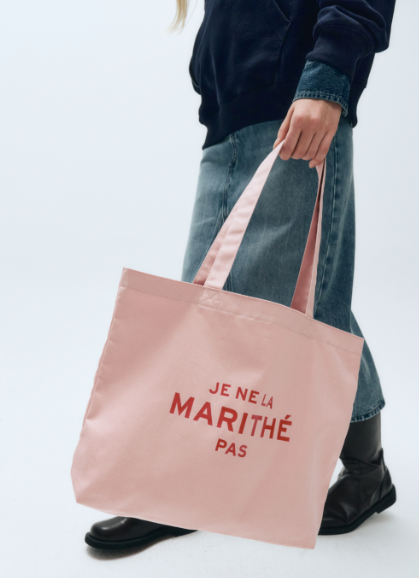 [MARITHÉ FRANÇOIS GIRBAUD] JE NE LA ECO BAG  baby pink