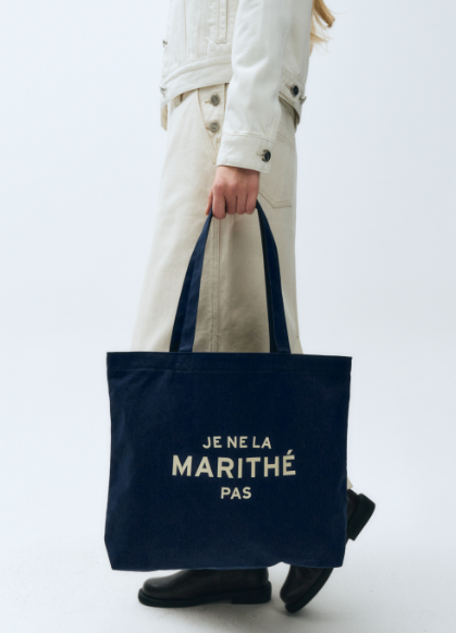 [MARITHÉ FRANÇOIS GIRBAUD] JE NE LA ECO BAG blue