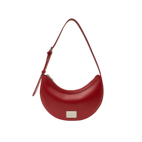 [MARITHÉ FRANÇOIS GIRBAUD] CLASSIC LOGO HALF MOON SHOULDER BAG red