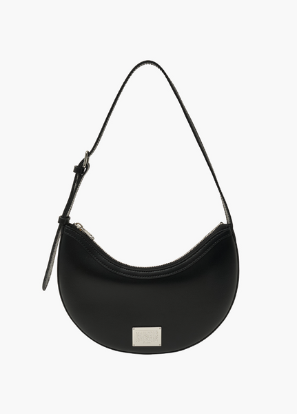 [MARITHÉ FRANÇOIS GIRBAUD] CLASSIC LOGO HALF MOON SHOULDER BAG black