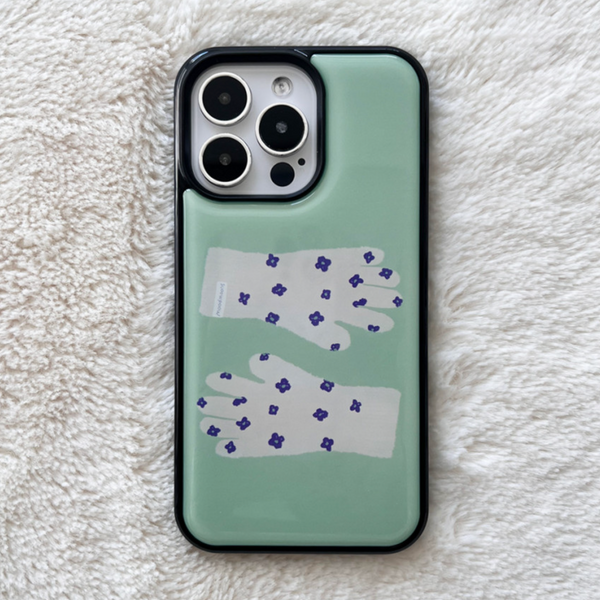 [moodmoons] Flower Gloves Epoxy Phone Case