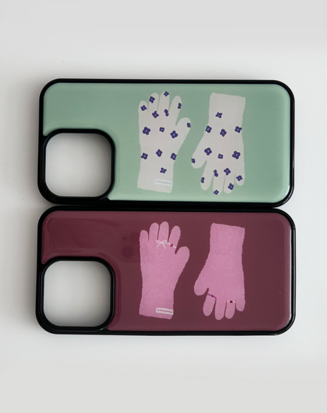 [moodmoons] Pink Gloves Epoxy Phone Case