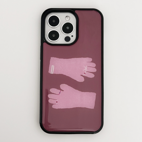 [moodmoons] Pink Gloves Epoxy Phone Case