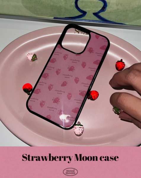 [moodmoons] Strawberry Moon Epoxy Phone Case