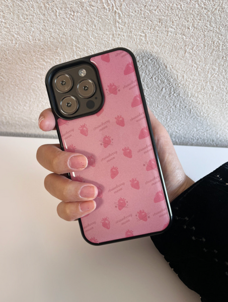 [moodmoons] Strawberry Moon Epoxy Phone Case