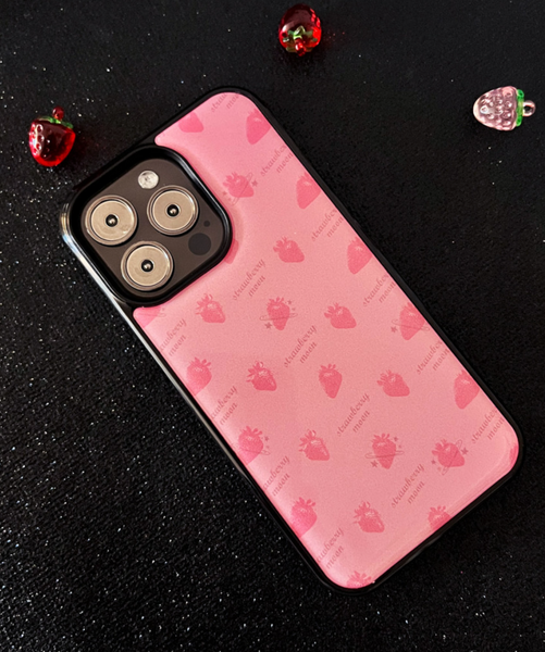 [moodmoons] Strawberry Moon Epoxy Phone Case