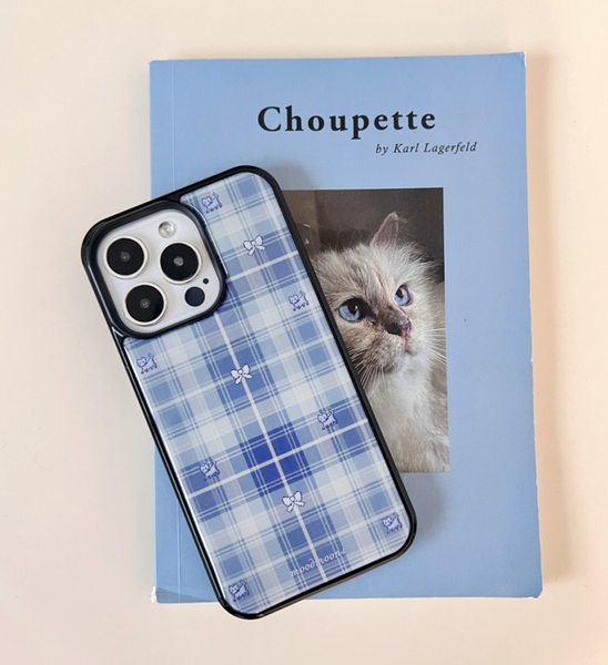 [moodmoons] Check Cat Epoxy Phone Case