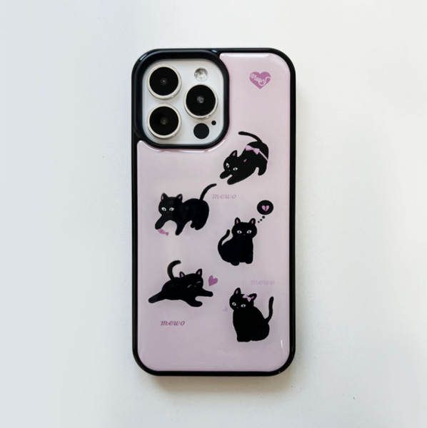 [moodmoons] Cute Cats Epoxy Phone Case