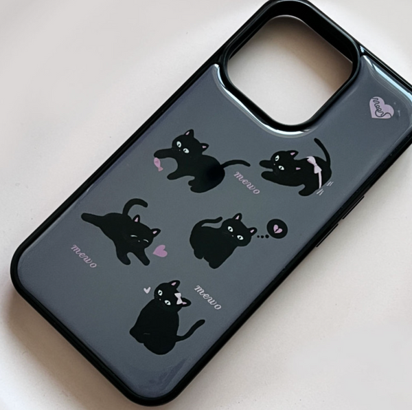 [moodmoons] Cute Cats Epoxy Phone Case