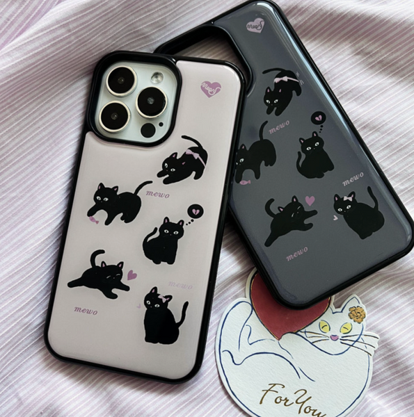 [moodmoons] Cute Cats Epoxy Phone Case