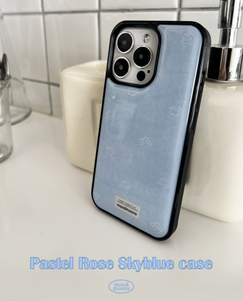 [moodmoons] Pastel Rose Skyblue Epoxy Phone Case