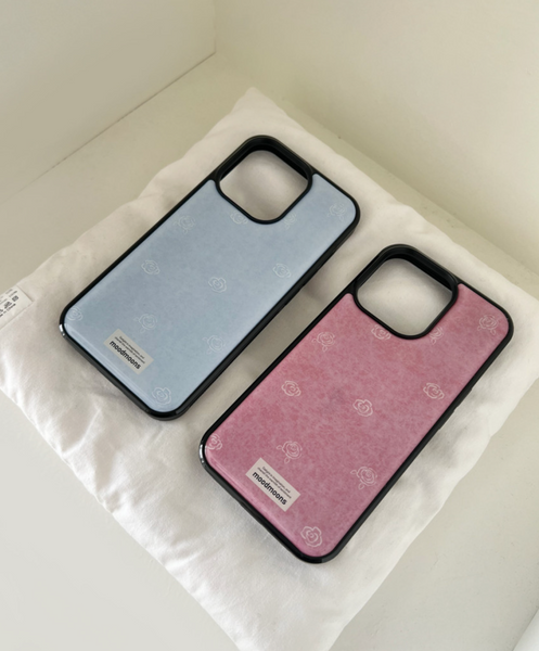 [moodmoons] Pastel Rose Skyblue Epoxy Phone Case