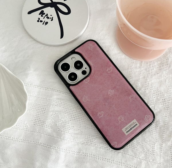 [moodmoons] Pastel Rose Pink Epoxy Phone Case