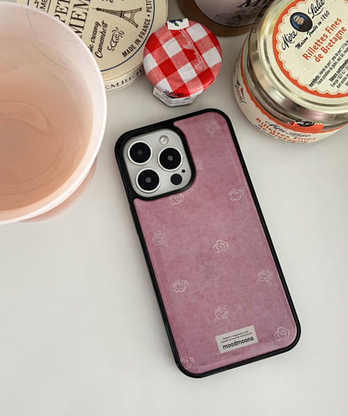 [moodmoons] Pastel Rose Pink Epoxy Phone Case