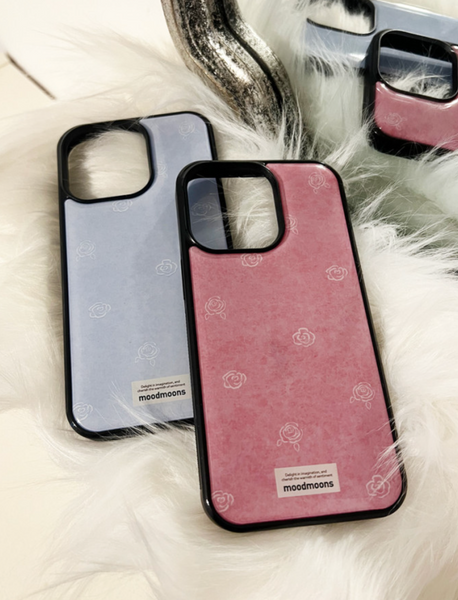 [moodmoons] Pastel Rose Pink Epoxy Phone Case