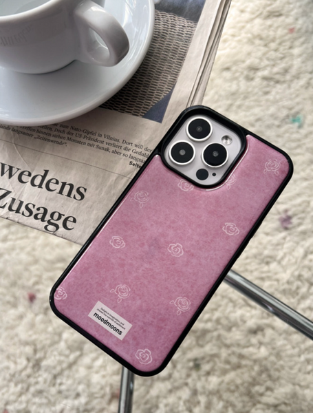 [moodmoons] Pastel Rose Pink Epoxy Phone Case