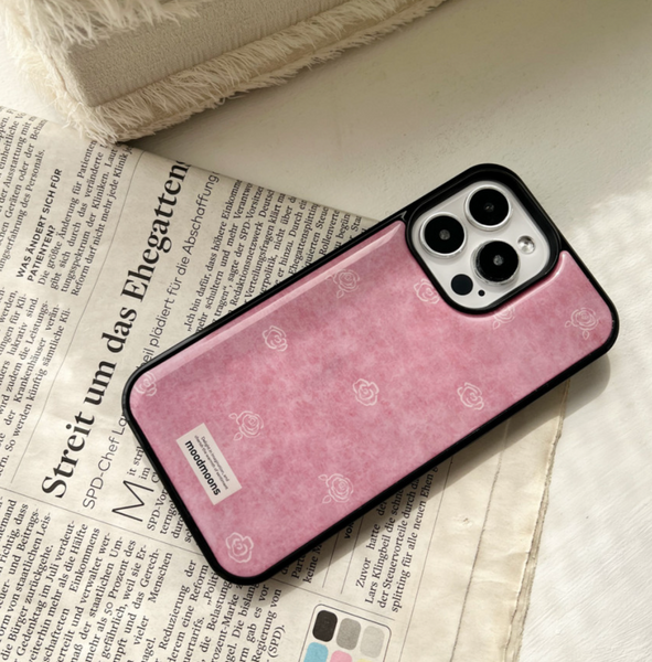 [moodmoons] Pastel Rose Pink Epoxy Phone Case