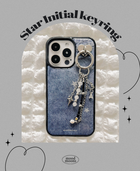 [moodmoons] Star Initial Keyring