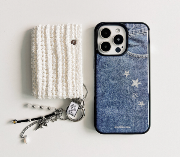 [moodmoons] Star Blue Jeans Epoxy Phone Case