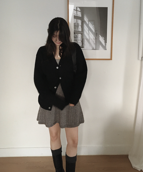 [SLOWAND] Soy Vintage Knit Skirt