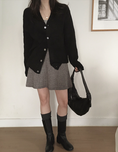 [SLOWAND] Soy Vintage Knit Skirt