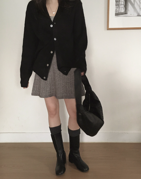 [SLOWAND] Soy Vintage Knit Skirt