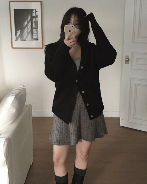 [SLOWAND] Soy Vintage Knit Skirt