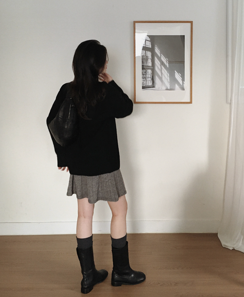 [SLOWAND] Soy Vintage Knit Skirt