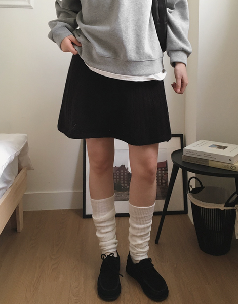 [SLOWAND] Soy Vintage Knit Skirt