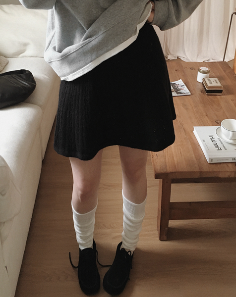 [SLOWAND] Soy Vintage Knit Skirt