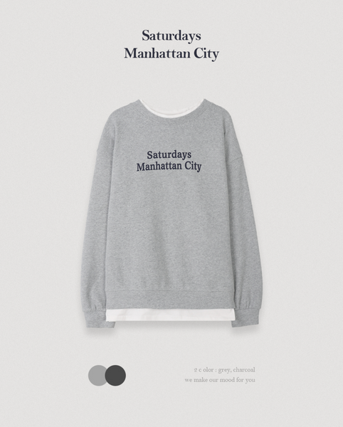 [SLOWAND] Saturdays Layering Sweatshirt