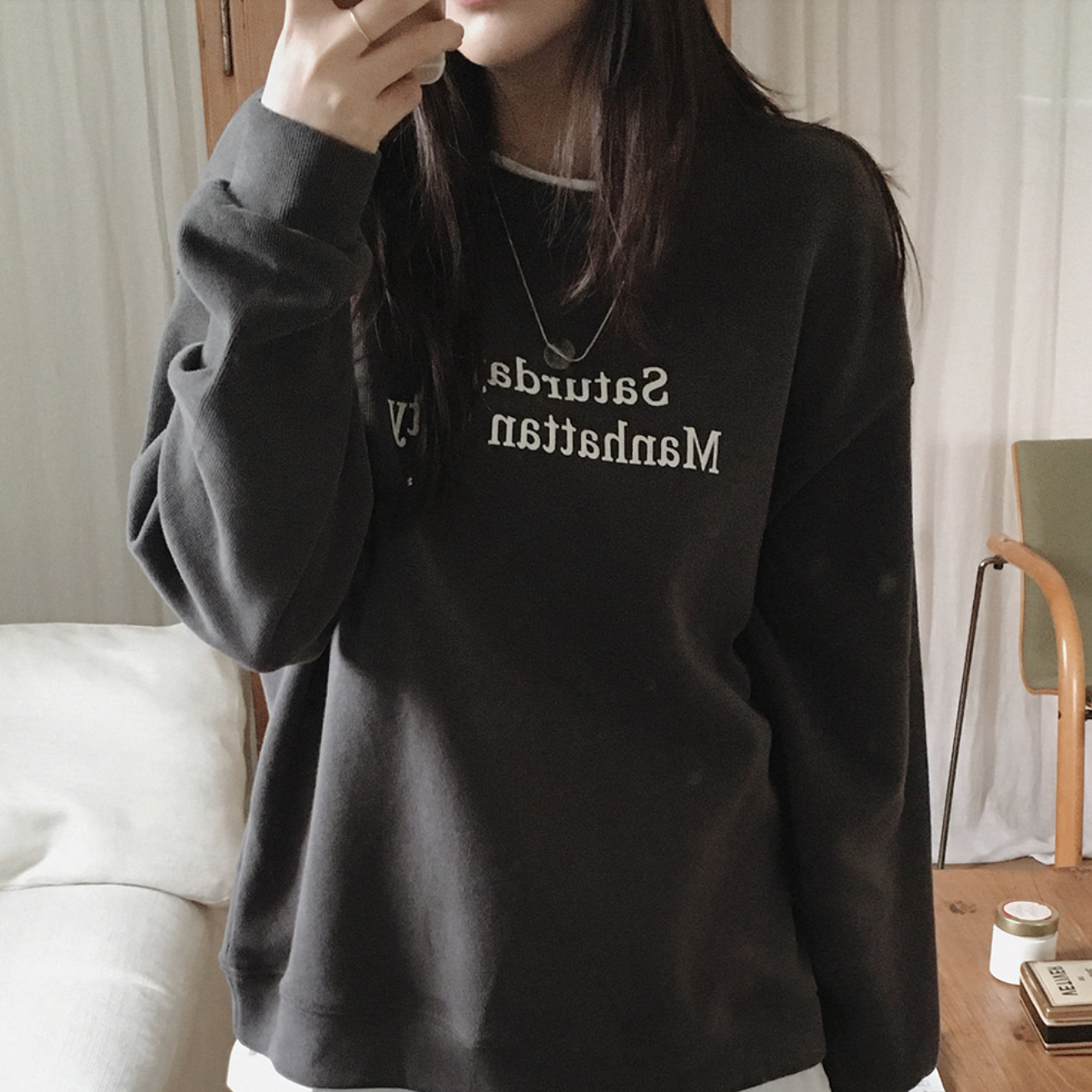 [SLOWAND] Saturdays Layering Sweatshirt