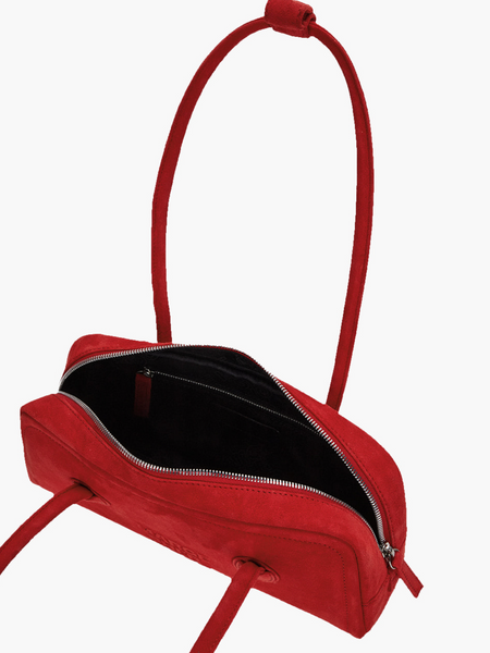 [MARGESHERWOOD] SOFT BAGUETTE BAG Red Suede