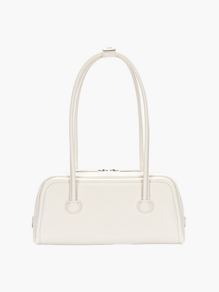 [MARGESHERWOOD] SOFT BAGUETTE BAG Cream Plain