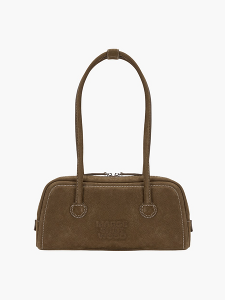 [MARGESHERWOOD] SOFT BAGUETTE BAG Chestnut Nubuck