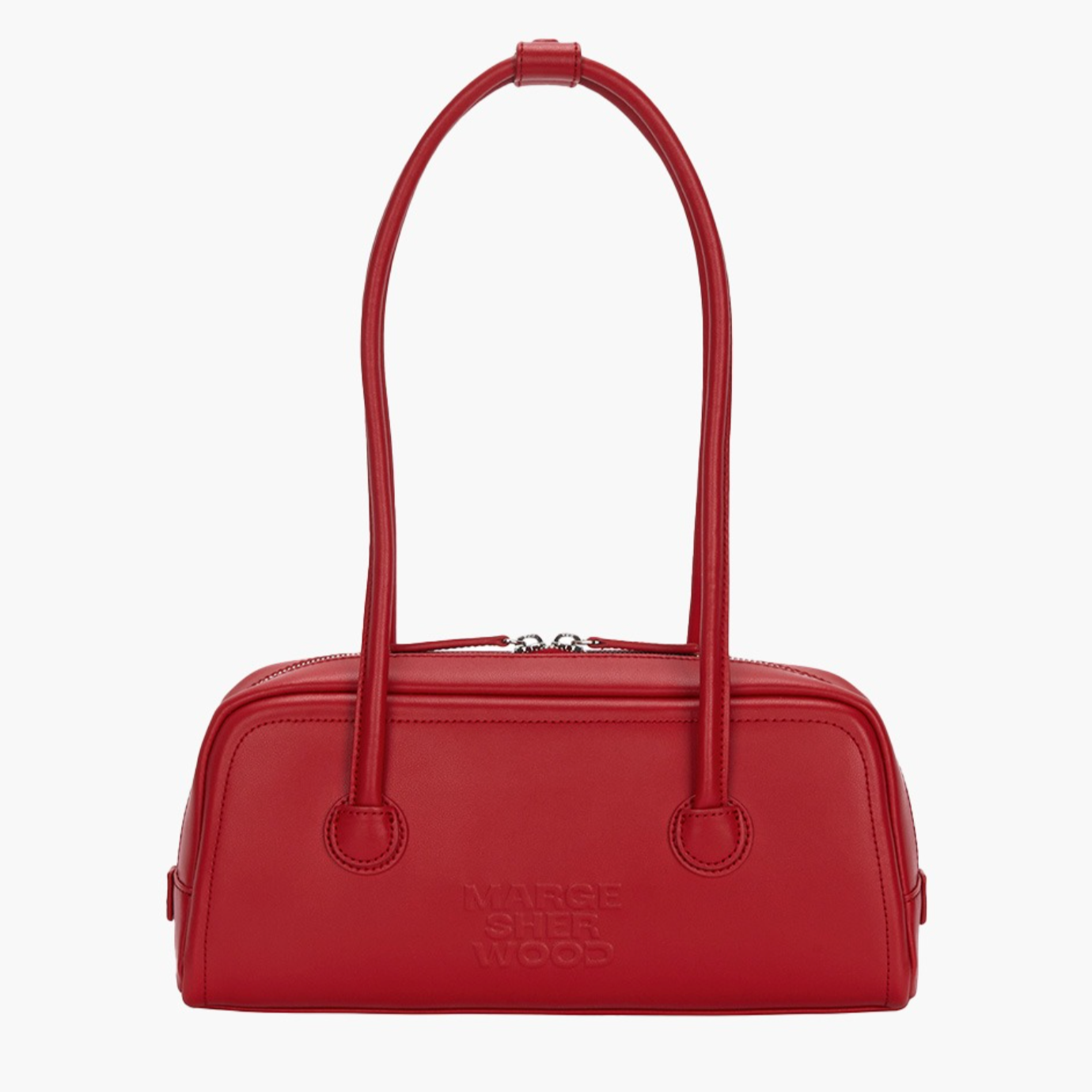 [MARGESHERWOOD] SOFT BAGUETTE BAG Apple Red Plain