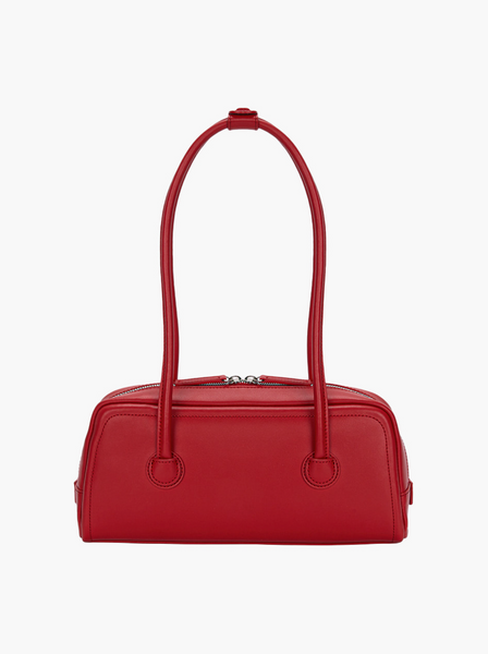 [MARGESHERWOOD] SOFT BAGUETTE BAG Apple Red Plain