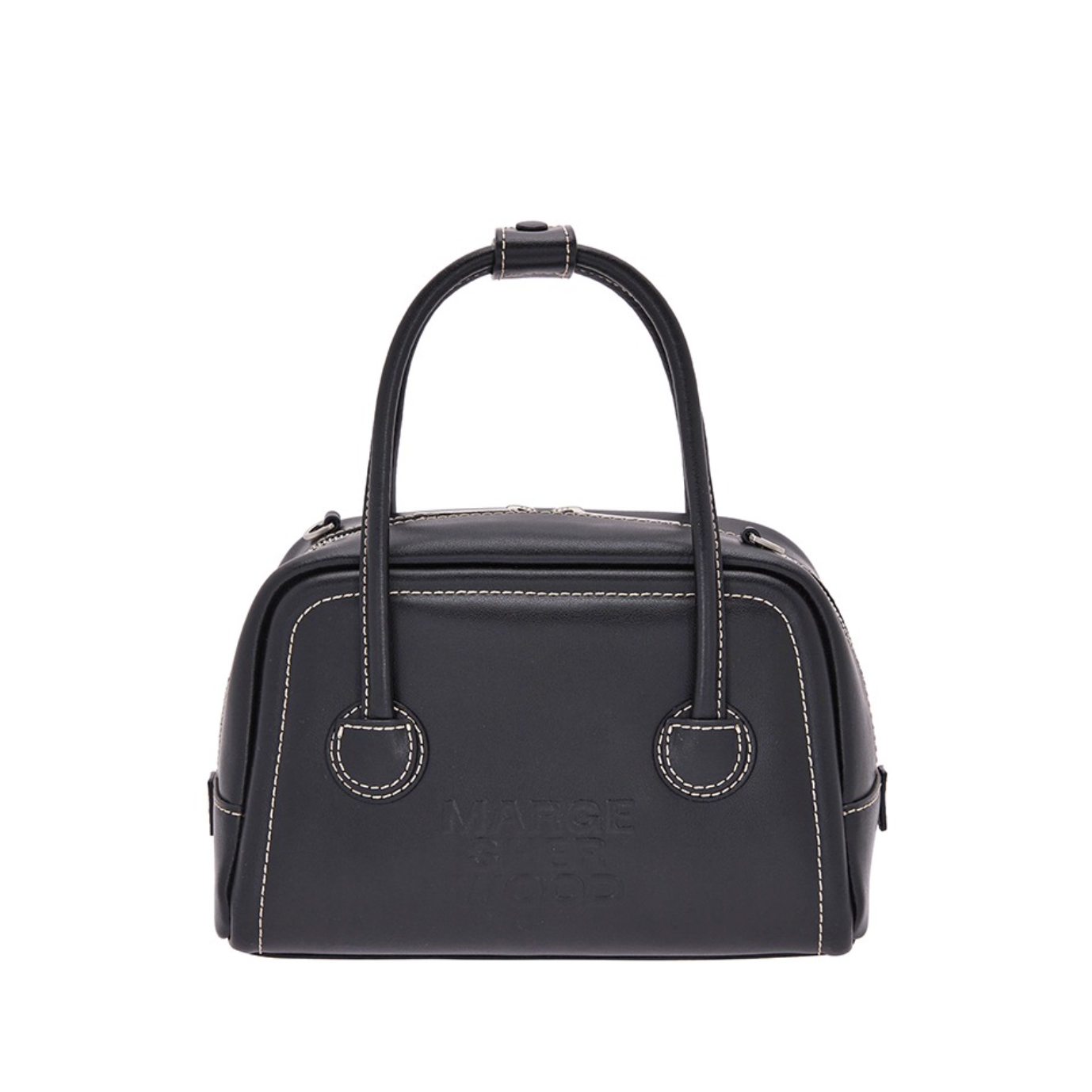 [MARGESHERWOOD] SOFT TOTE MINI Black Plain