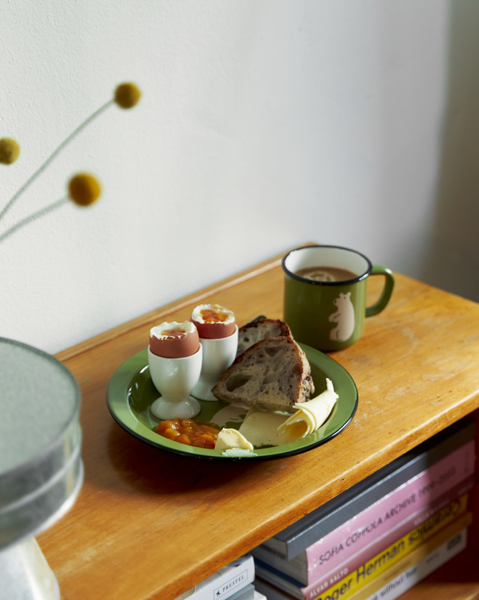 [WARMGREYTAIL] Enamel Mug & Plate Set (3Colours)