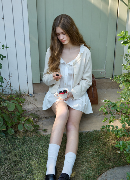 [Letter from Moon] Loha Unek Dot Cardigan (Ivory)