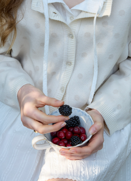 [Letter from Moon] Loha Unek Dot Cardigan (Ivory)