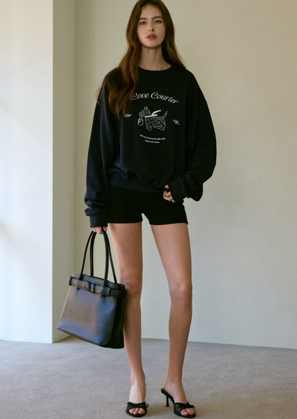 [Letter from Moon] Love Carrier Sweatshirt (Navy)