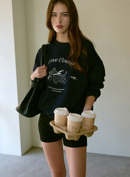 [Letter from Moon] Love Carrier Sweatshirt (Navy)