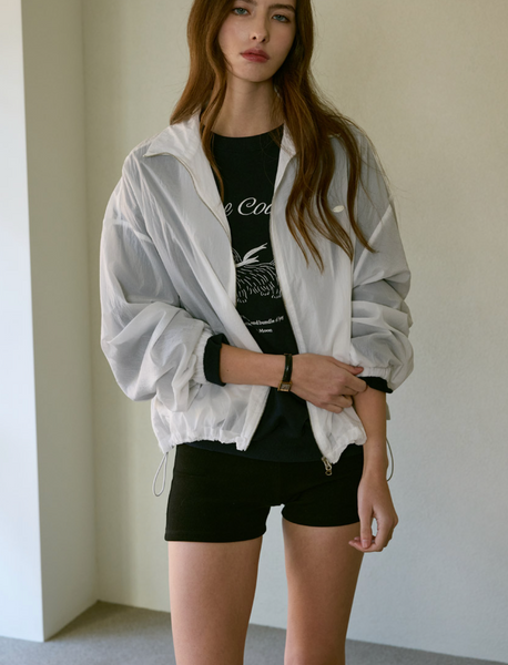 [Letter from Moon] Youth Sheer Windbreaker (Ivory)