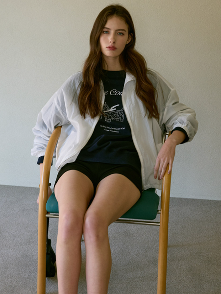 [Letter from Moon] Youth Sheer Windbreaker (Ivory)