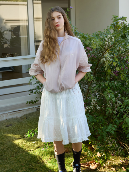 [Letter from Moon] Youth Sheer Windbreaker (Pink)